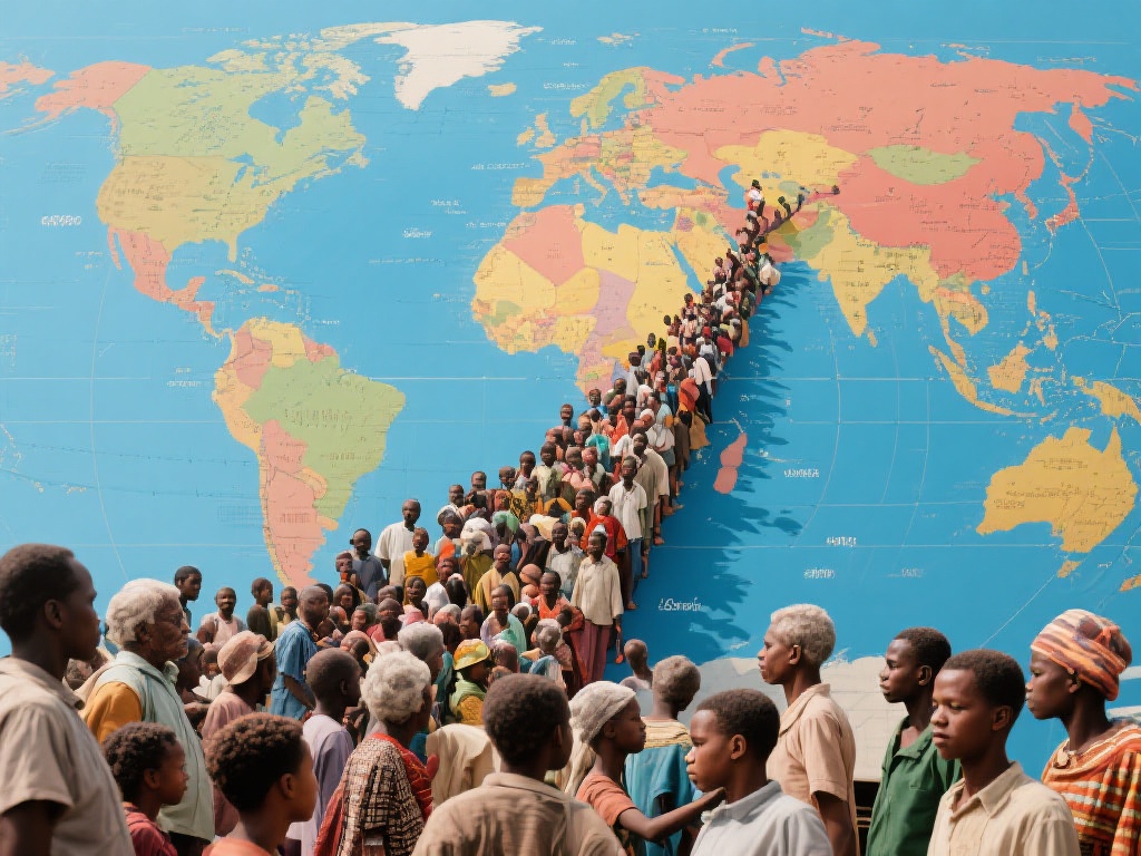 正如许多专家指出的，全球人口正处于以不同速率增长的