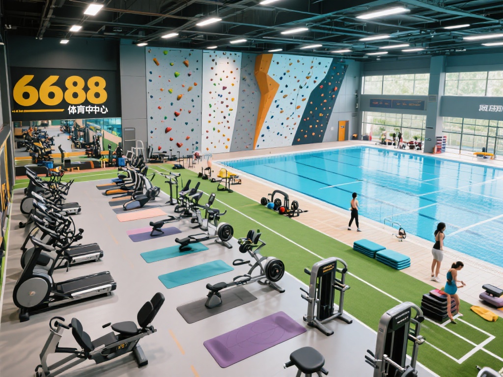 走进6688体育中心，首先映入眼帘的是琳琅满目的运