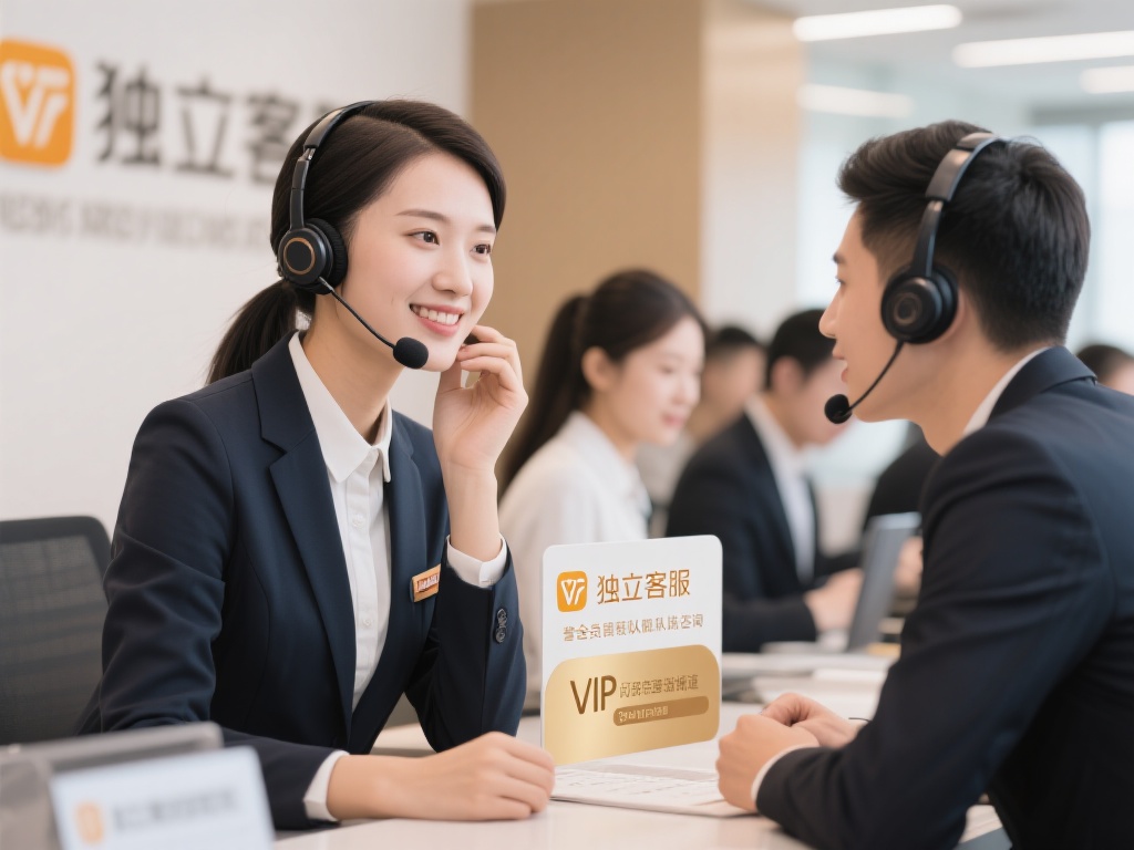 独立客服，一对一专注服务
普通会员需要排队咨询，